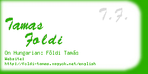 tamas foldi business card
